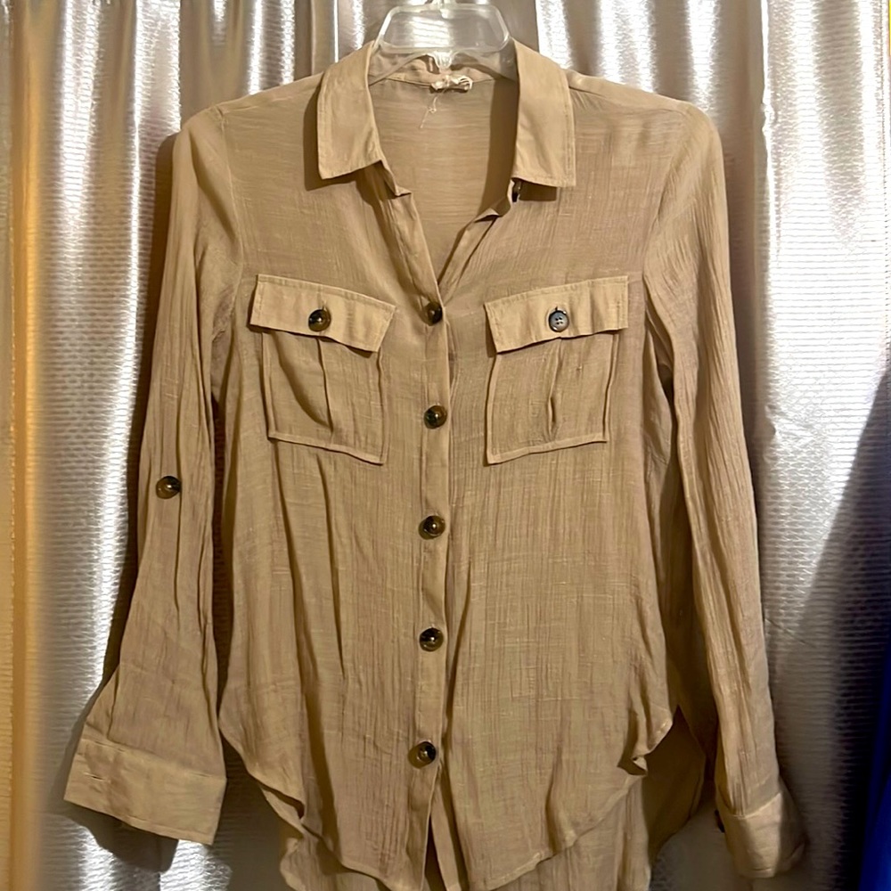 Linen button up